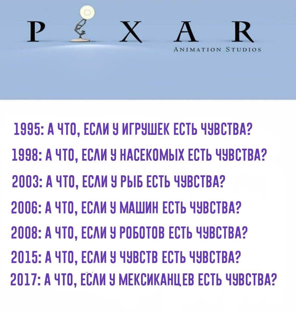 Что если. Pixar что если у мексиканцев есть чувства. Пиксар а что если у чувств есть чувства. Пиксар у игрушек есть чувства у чувств есть чувства. Если у чувств есть чувства.