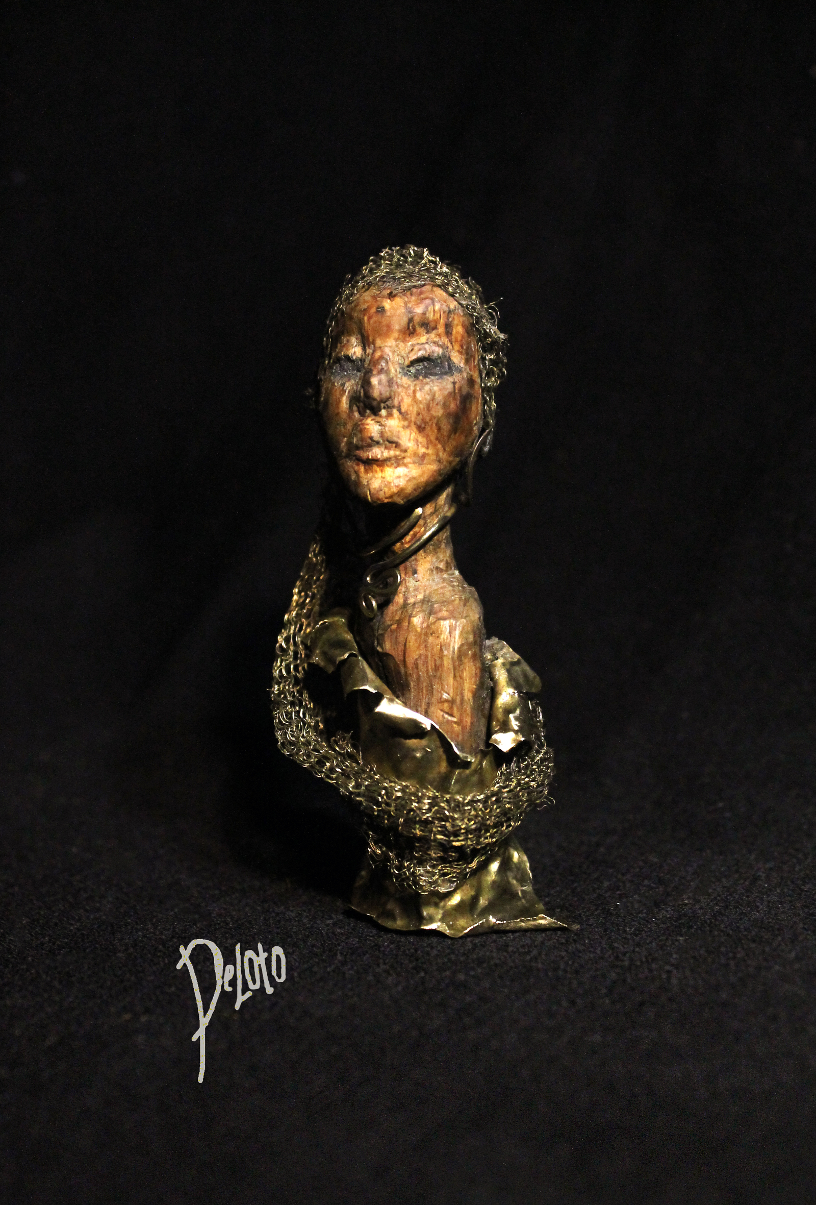 Esmeralda - My, Sculpture, Tree, Brass, Esmeralda, Victor Hugo, Deloto, Handmade, Handmade, Longpost