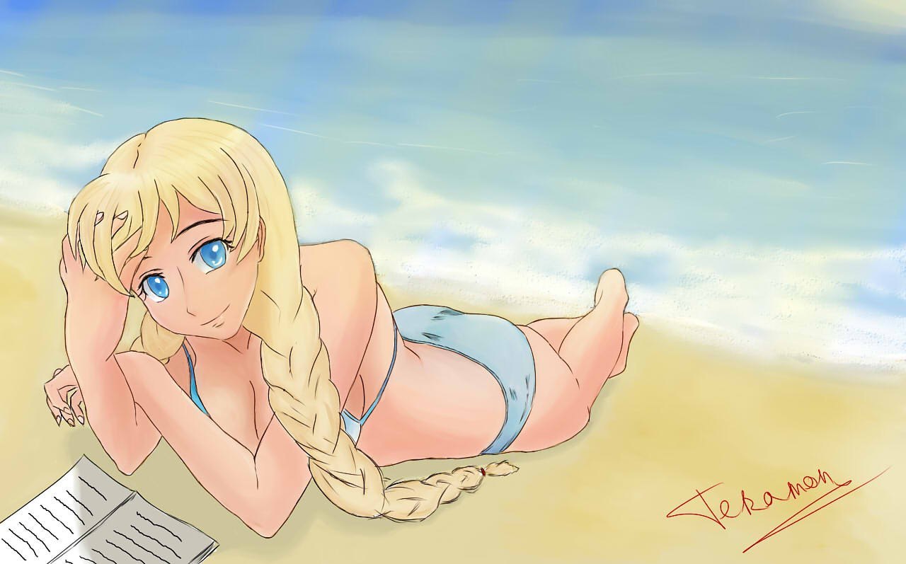 However, it's still a long way to (L \ l) ... - Visual novel, Endless summer, Glorifying, Beach, Sand