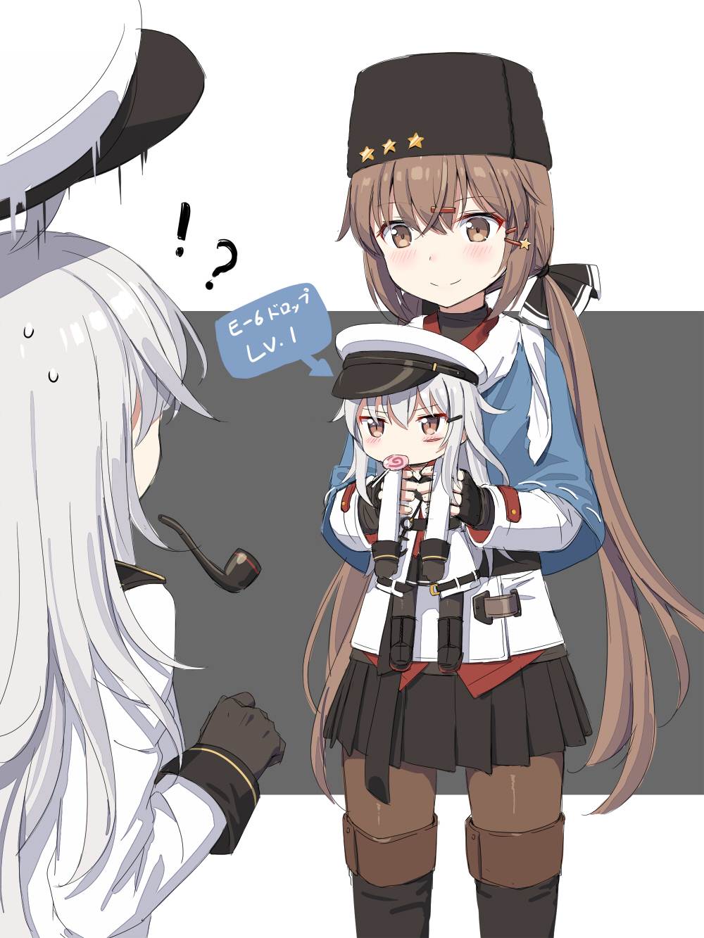 Cute drop - Kantai collection, Gangut, Tashkent, Jervis, Hiburi, Daitou, Fubuki, Anime art, Longpost