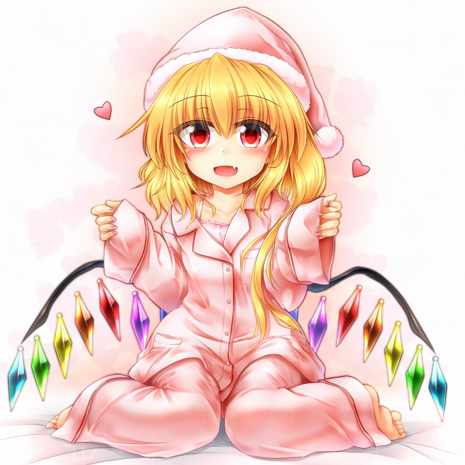 Flandre scarlet - Touhou, Tojo, Anime art, Anime, Not anime, Flandre scarlet, 