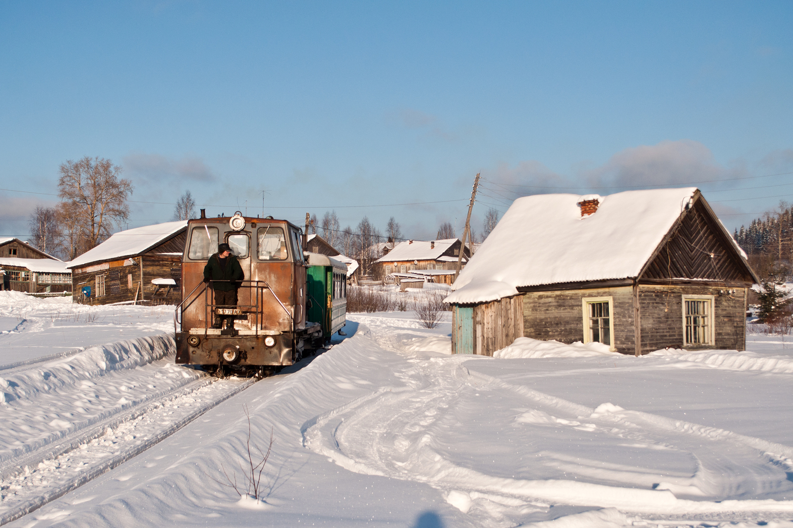 Seza village. - My, Russia, Railway, Narrow gauge, Russian North, Longpost