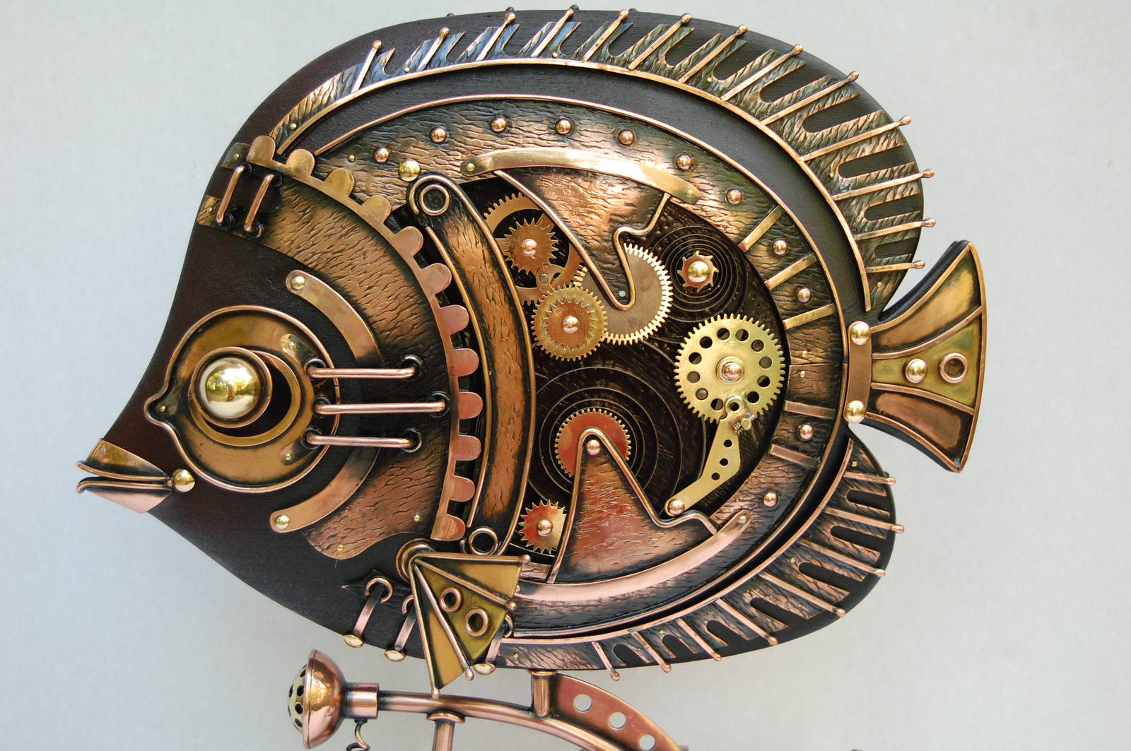 Metal sculpture Steampunk fish - My, , A fish, Metal products, Steampunk, Presents, Handmade, Longpost