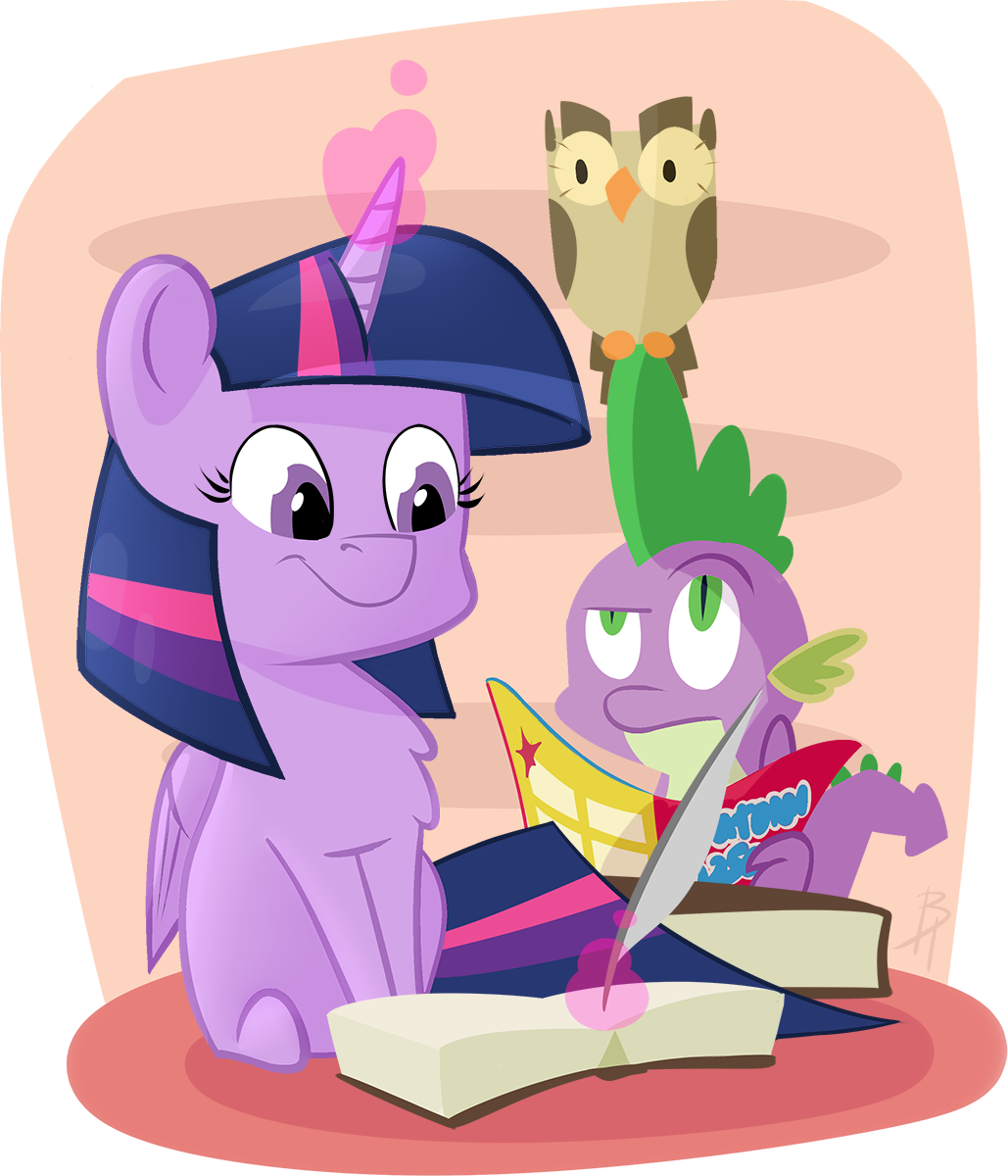 We are Family - My little pony, PonyArt, Twilight sparkle, Spike, Owlowiscious