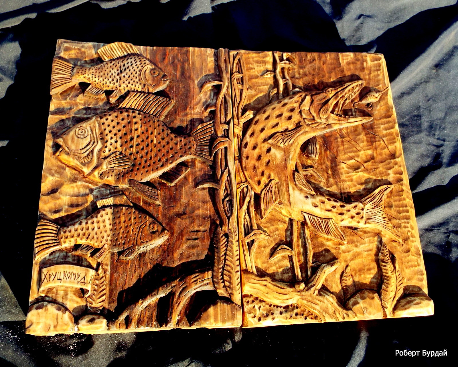 Backgammon as a gift to the fisherman. wood carving - My, Backgammon, Wood carving, Rukozhop, Longpost