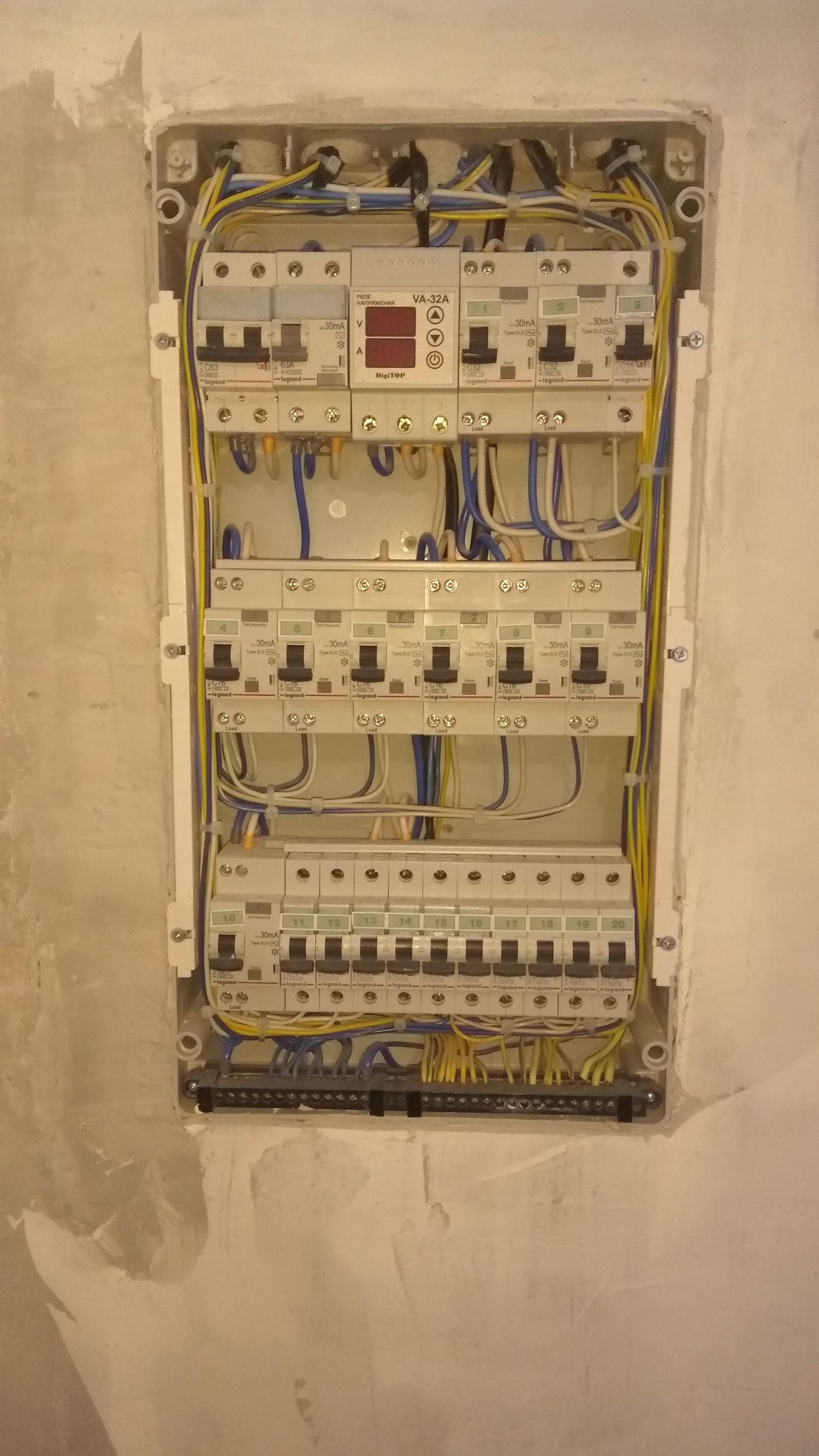 Electrical panel in a two-room apartment - My, Repair, Electrician, Electrical board