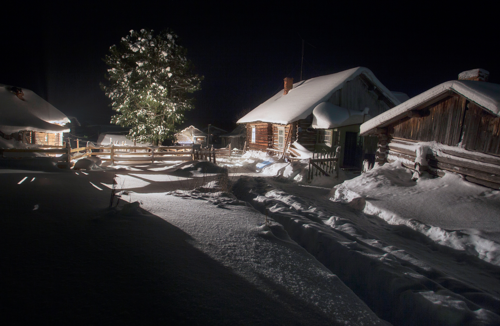 Winter behind... - Winter, Story, Snow, Not mine, Village, North, beauty, The photo