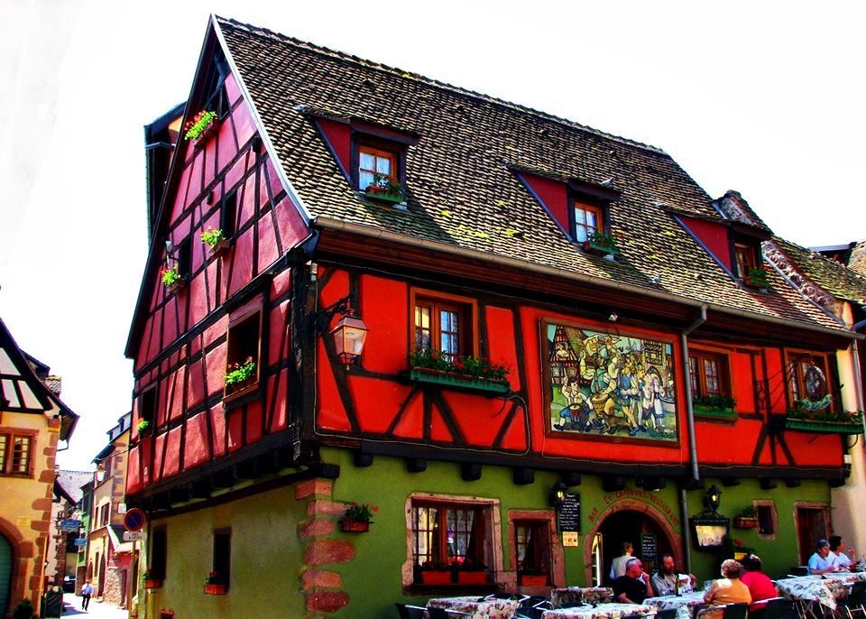 Riquewihr: village-cake :) - , Commune, Half-timbered, Riesling, Alsace, Longpost, France