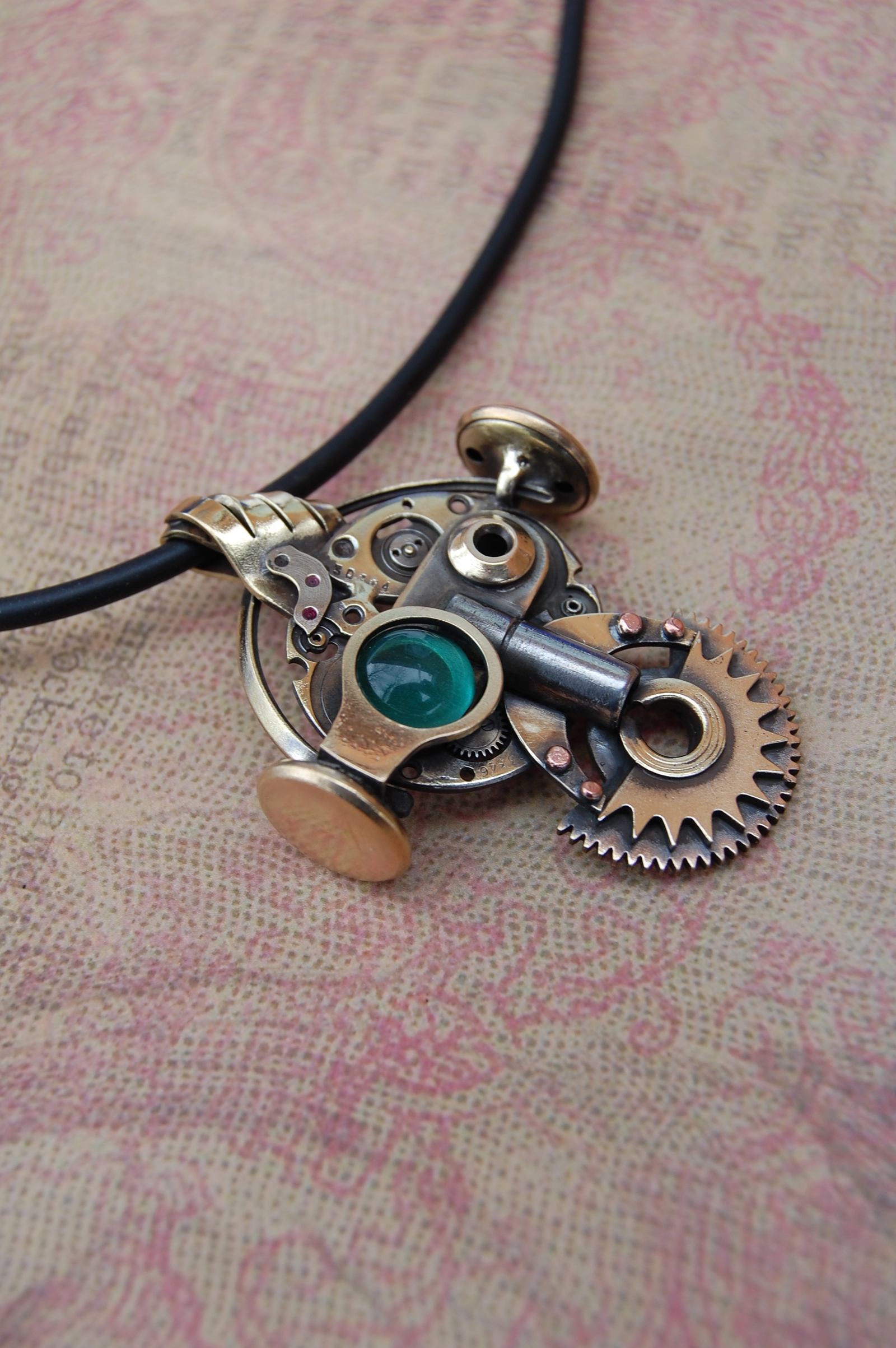 Steampunk pendant Hipster - My, Steampunk, , , Presents, , Longpost