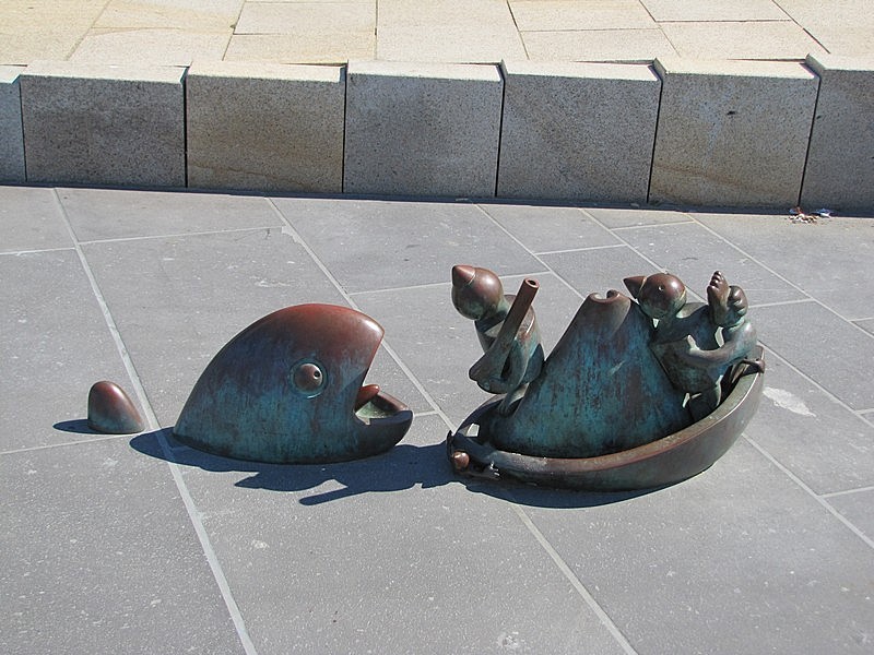 Funny sculptures on the embankment of Scheveningen in Holland - Sculpture, Little men, , Hague, Netherlands, Holland, , Longpost, Netherlands (Holland)