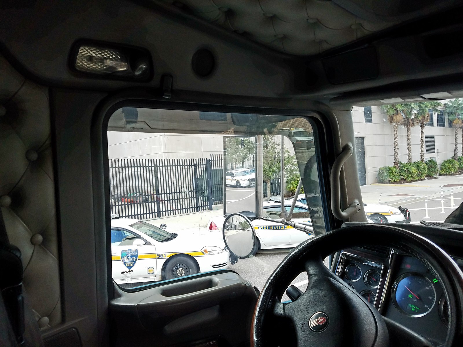 Parked well - My, Truckers, Police, USA, Florida, The photo