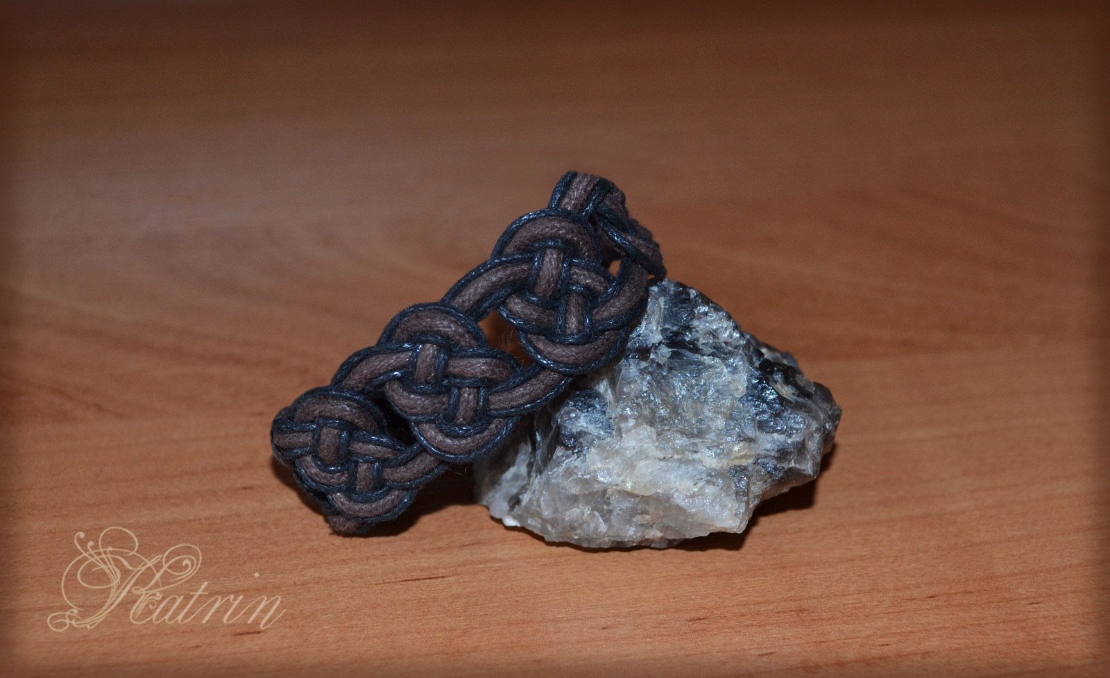 Brown braided bracelets. - My, , Celtic pattern, , Brown, Big, Amber, Presents, Needlework without process, Longpost, Weaving