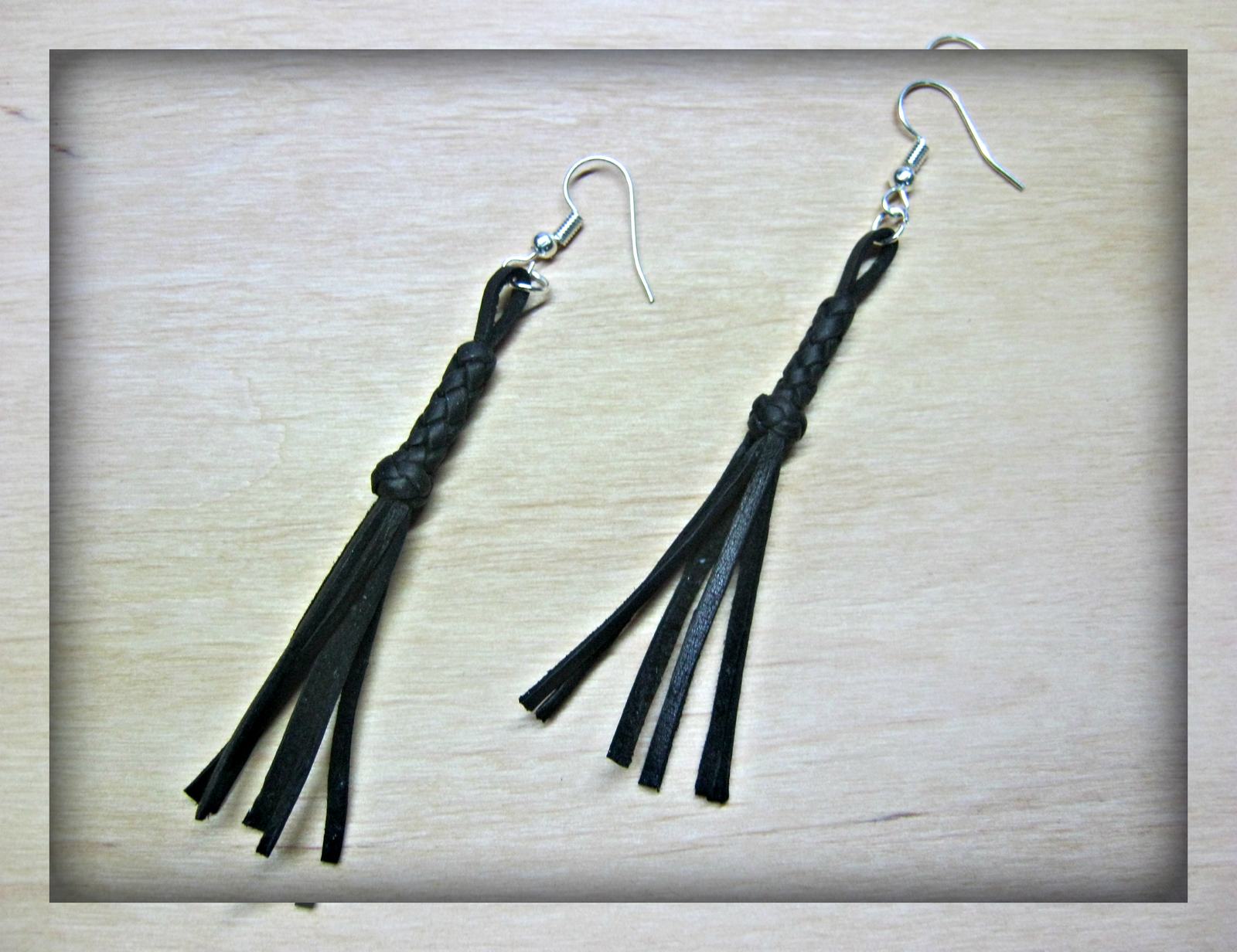 Earrings - floggers. - My, Earrings, , Handmade, Longpost