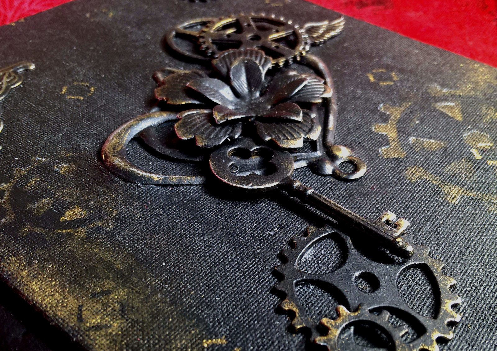 Just a notepad - My, Steampunk, Needlework without process, Notebook, Longpost