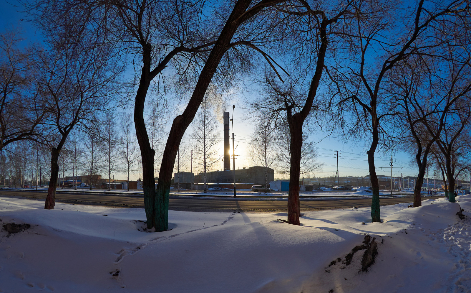 May three weeks later - My, Siberia, Spring, Snow, Cold, Fishye, April, Longpost