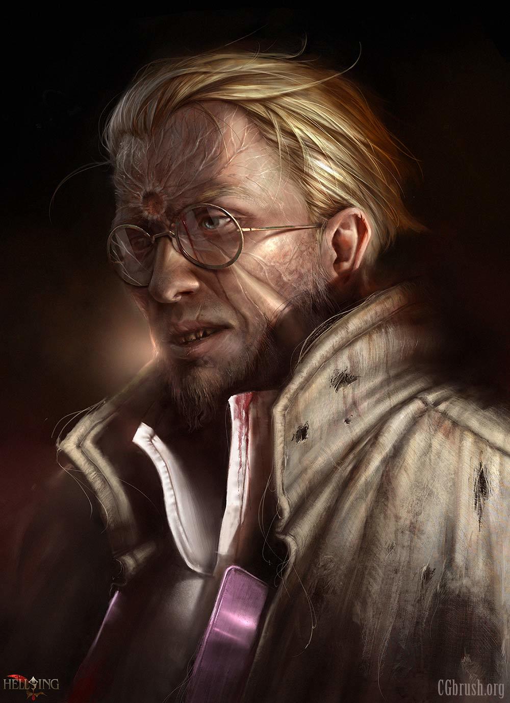 Alexander Anderson - Anime Art, Аниме, Hellsing, Alexander Anderson, Grobelski