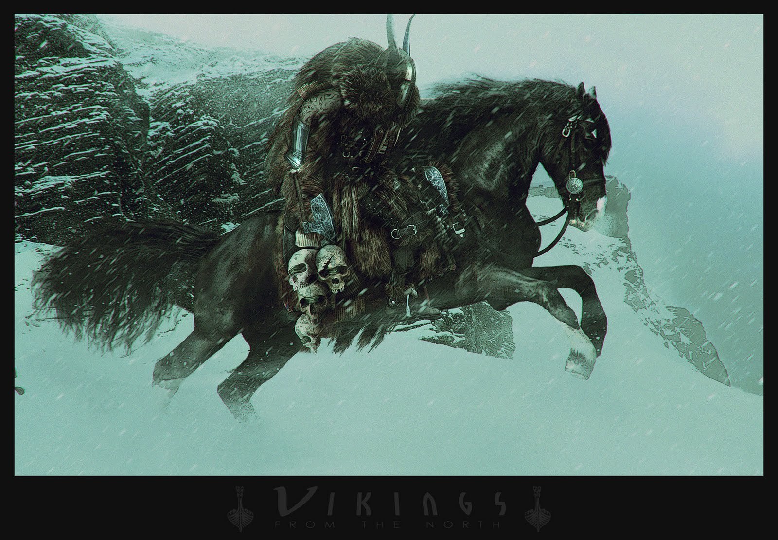 Vikings from the north. - Art, Arnaud Valette, Викинги, The Lost Vikings, Longpost