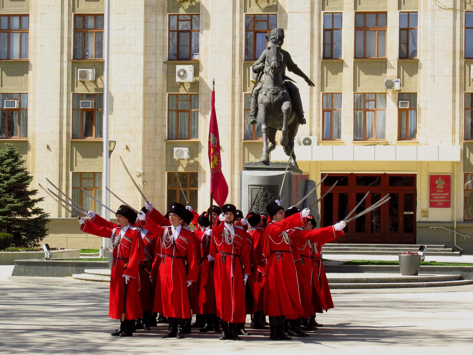 Reds in the city or Cossack pride parade - My, Show, Cossacks, Krasnodar, The photo, Longpost