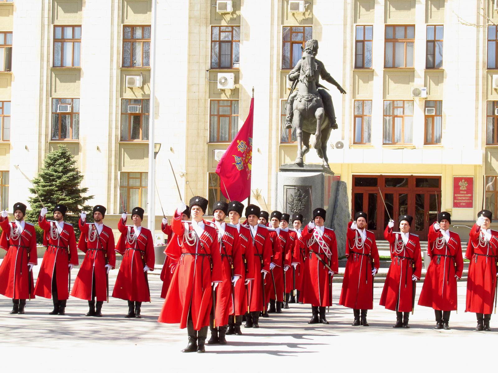 Reds in the city or Cossack pride parade - My, Show, Cossacks, Krasnodar, The photo, Longpost