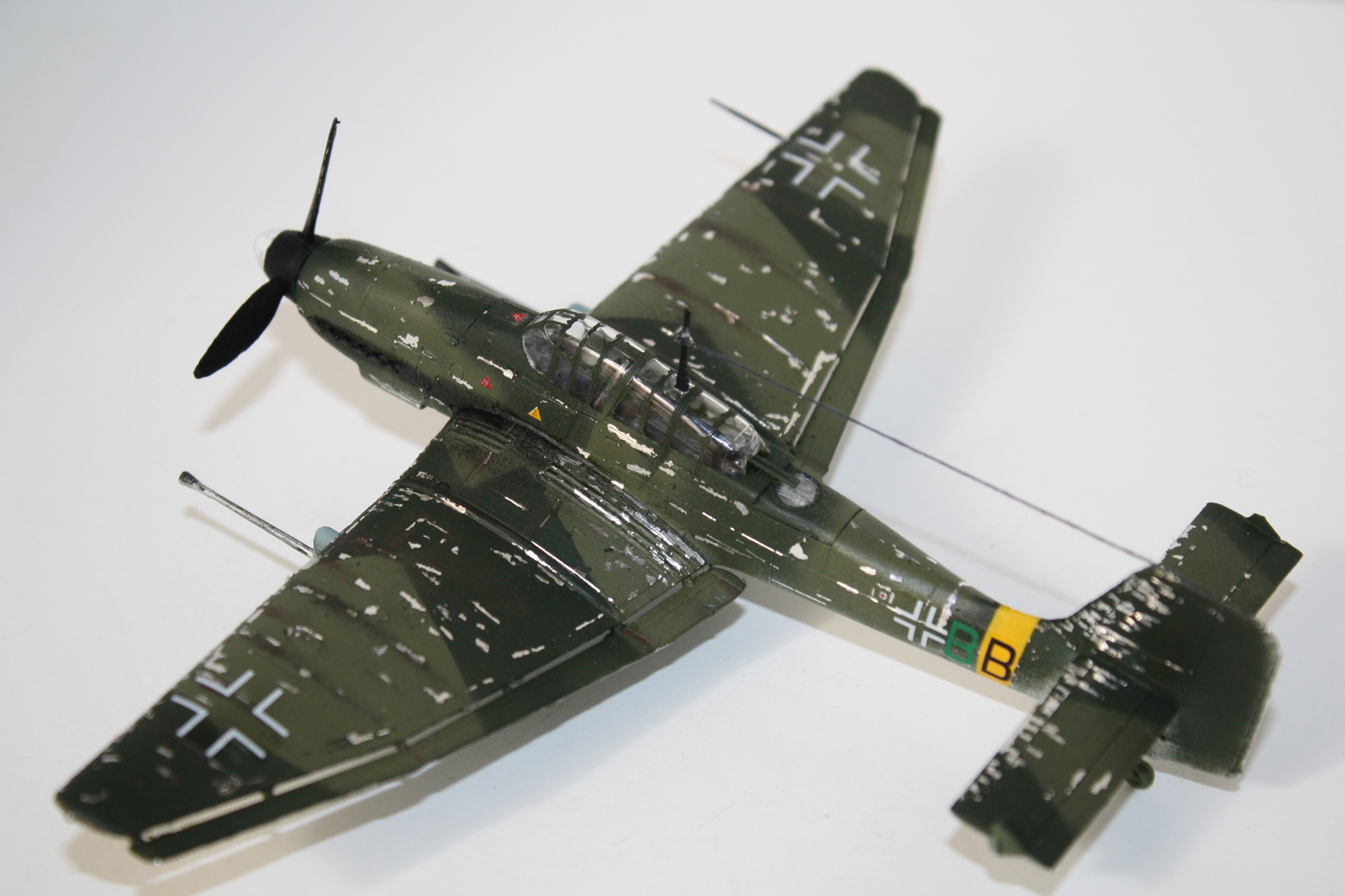 Ju87 G-1 STUKA - My, Scale model, Prefabricated model, Aviation, The Second World War, Scale 72, Stand modeling, Longpost