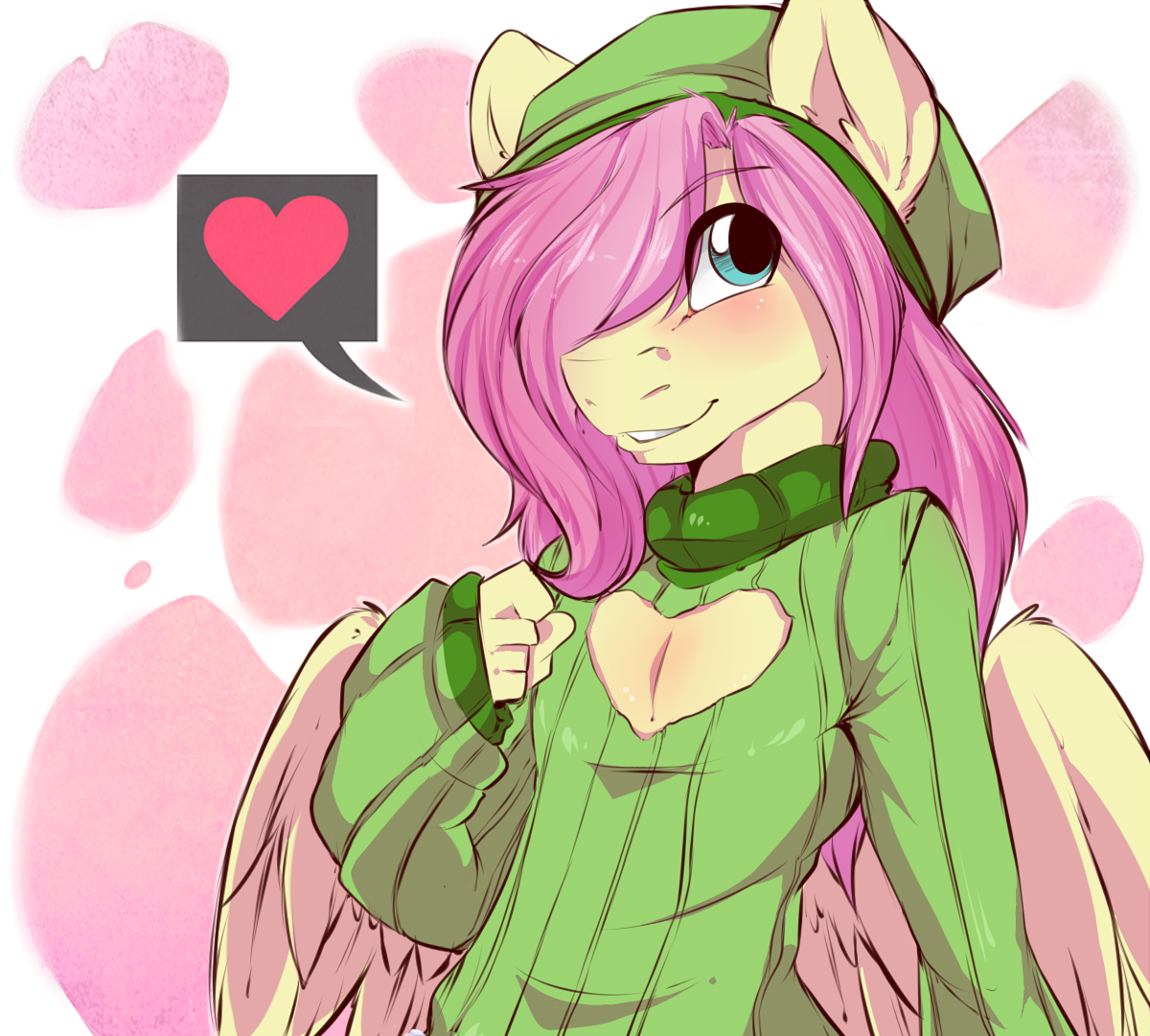 Flutterguy - Its a trap!, My little pony, Fluttershy, MLP Trap, Anthro, MLP Edge, Rule 63, Longpost