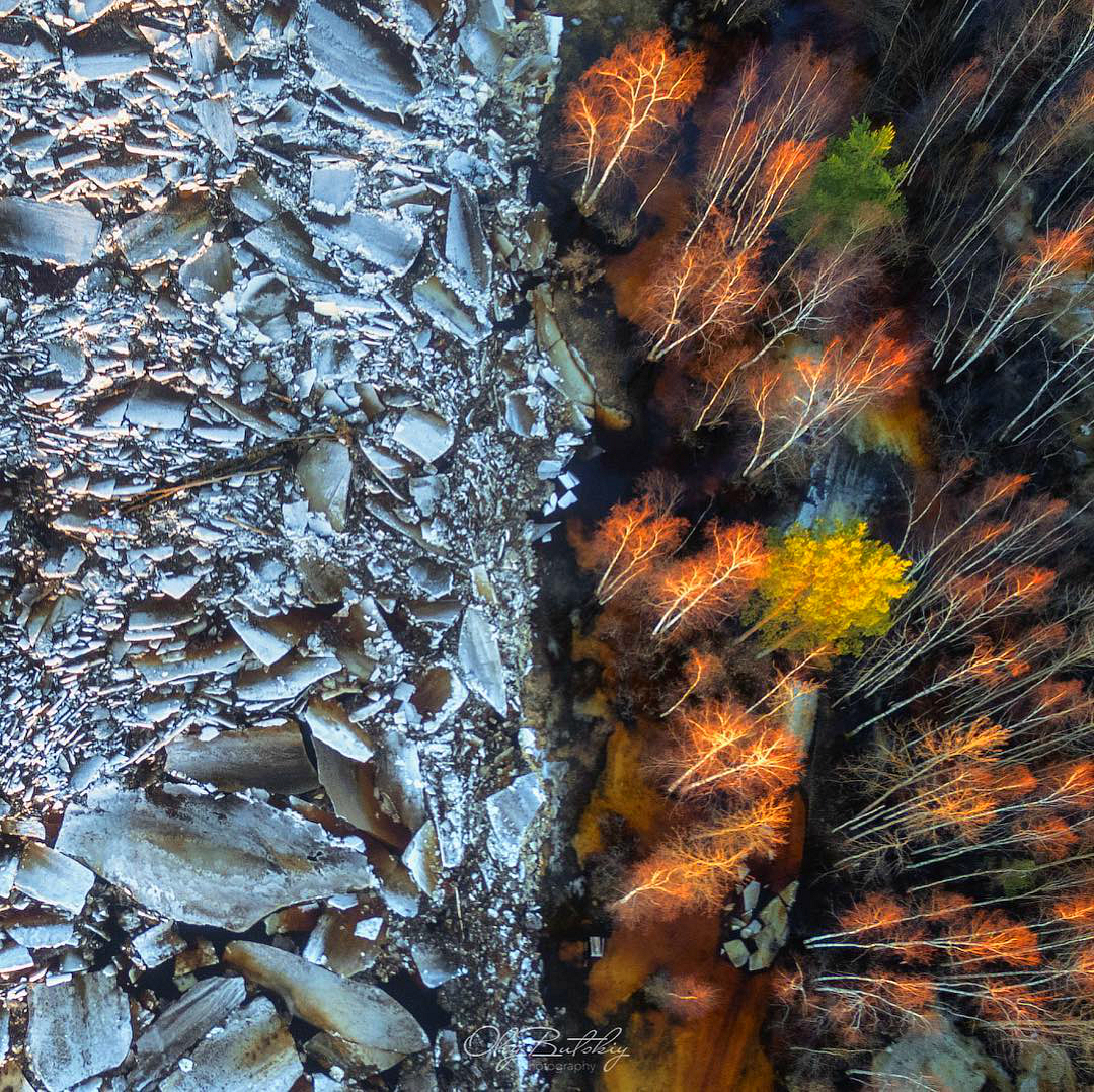 Confrontation of Ice and Fire - Ice drift, Ryazan Oblast, , Pra River