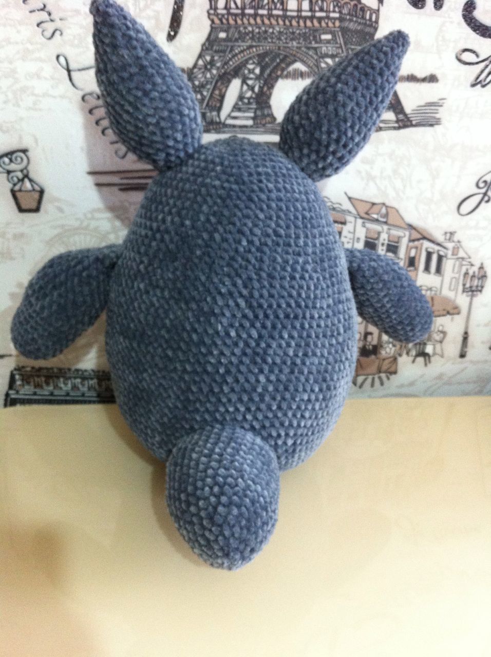 Totoro from Japanese anime movie. - My, Amigurumi, Handmade, With your own hands, Knitting, My neighbor Totoro, Totoro, Longpost