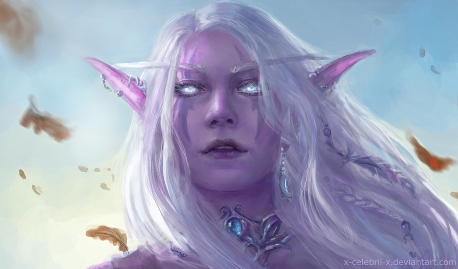 Night elf - Night elfs, Art, , Fantasy, Games, World of warcraft, Warcraft