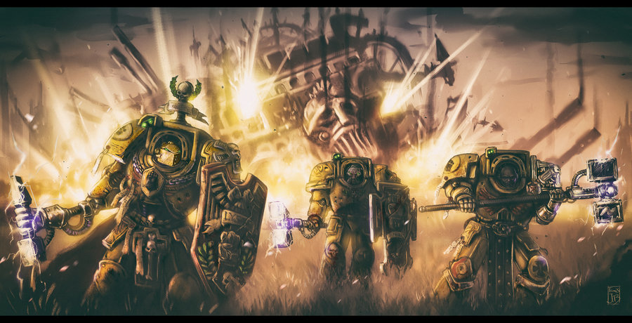 Captain Lysander's Titan hammer squad - Warhammer 40k, Wh Art, Space Marine