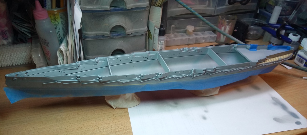 Battleship Sevastopol 1/350 h.1 - My, Battleship, Sevastopol, Longpost, Models, Modeling, Ship, Stand, Stand modeling