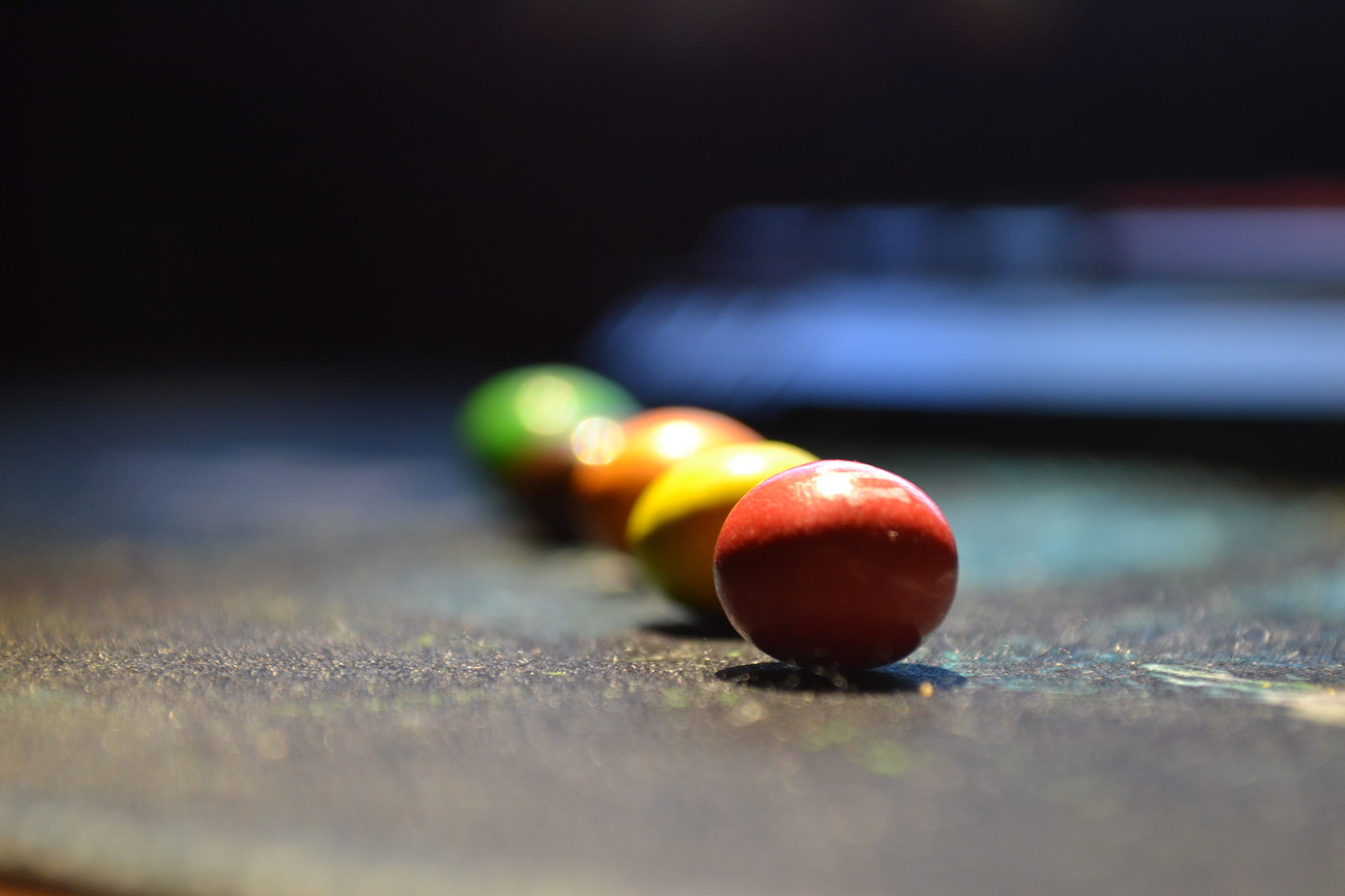 Mmm candy. - My, Macro photography, M & Ms, Candy, Red, Yellow, Green, Longpost