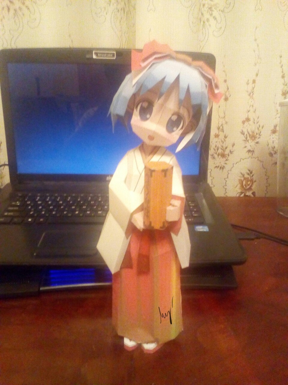 Бумажная фигурка Tsukasa Hiiragi из аниме Lucky Star - Моё, Аниме, Papercraft, Luckystar, Tsukasa, Моё, Длиннопост