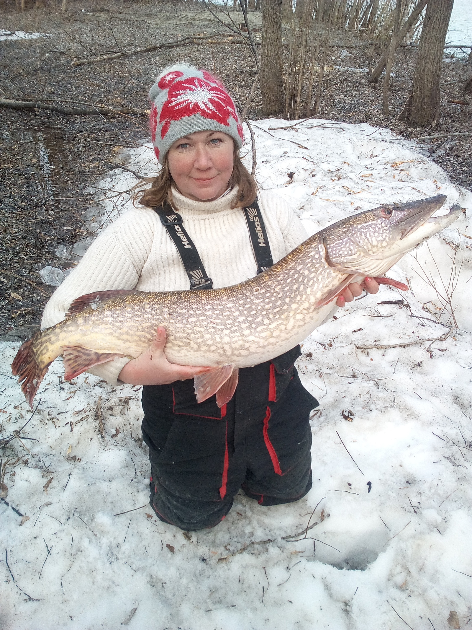 When there is still snow on the shores .... - My, Fishing, Ob, Powerboat, Pike, Zander, Spinning, Longpost, Fish perch