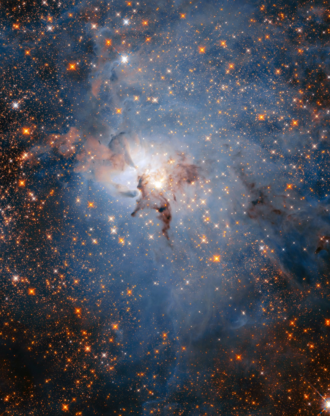 Hubble captures stunning images of the Lagoon Nebula - Hubble telescope, Space, Laguna Nebula, , M8, Longpost