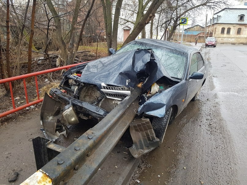 Ran into the fence - Yaroslavl, Crash, Longpost