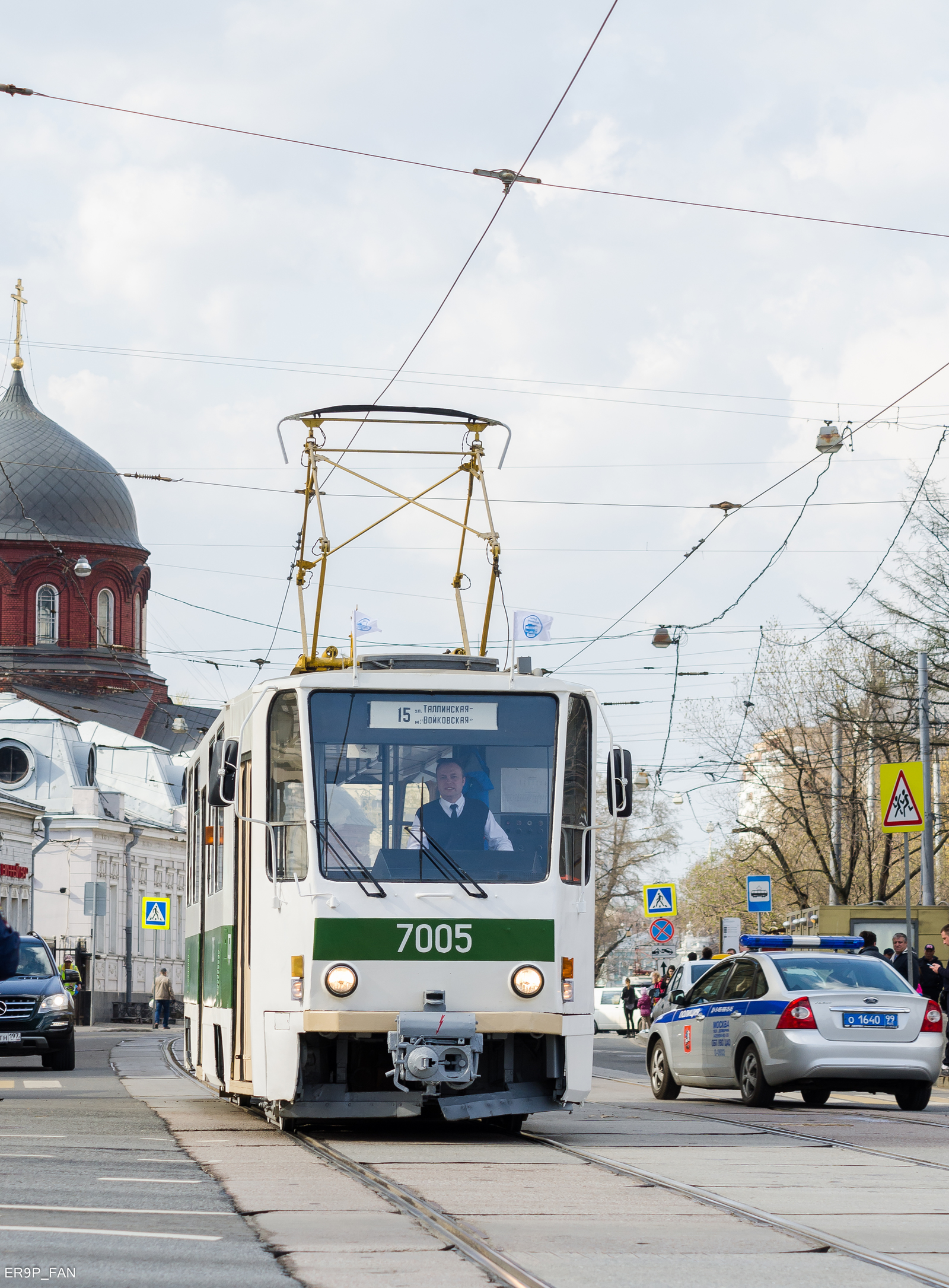 Tram parade in Moscow. - My, , Moscow, Mosgortrans, Museum, Moscow, Transport, Tram, Spring, Longpost