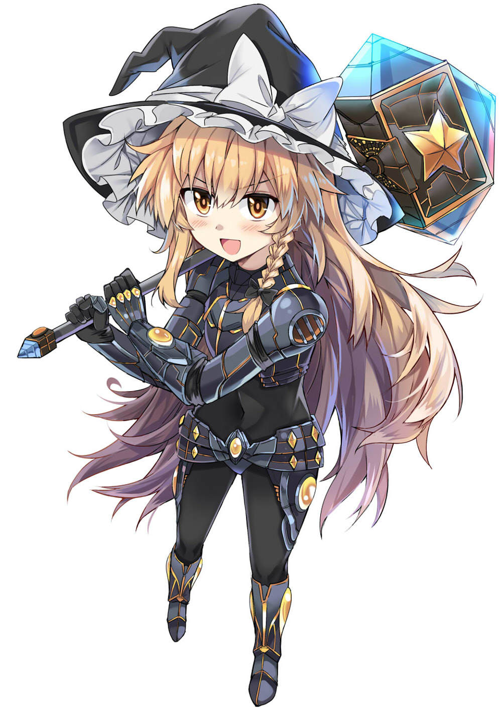 Hammer time!
 - Touhou, Kirisame marisa, Anime art, Anime, Not anime, EO