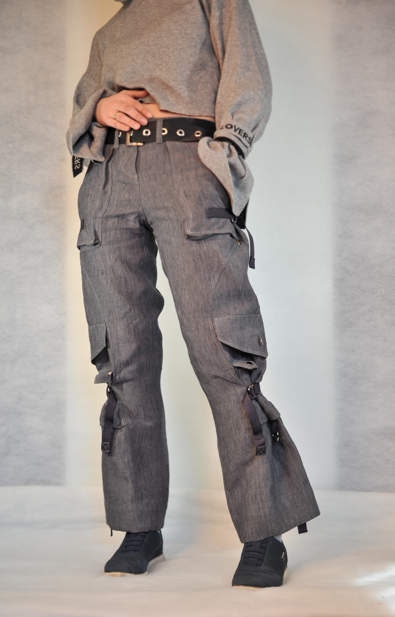 Cargo pants - My, With your own hands, Needlework without process, Handmade, Sewing, Trousers, Just learning, Longpost, Studies