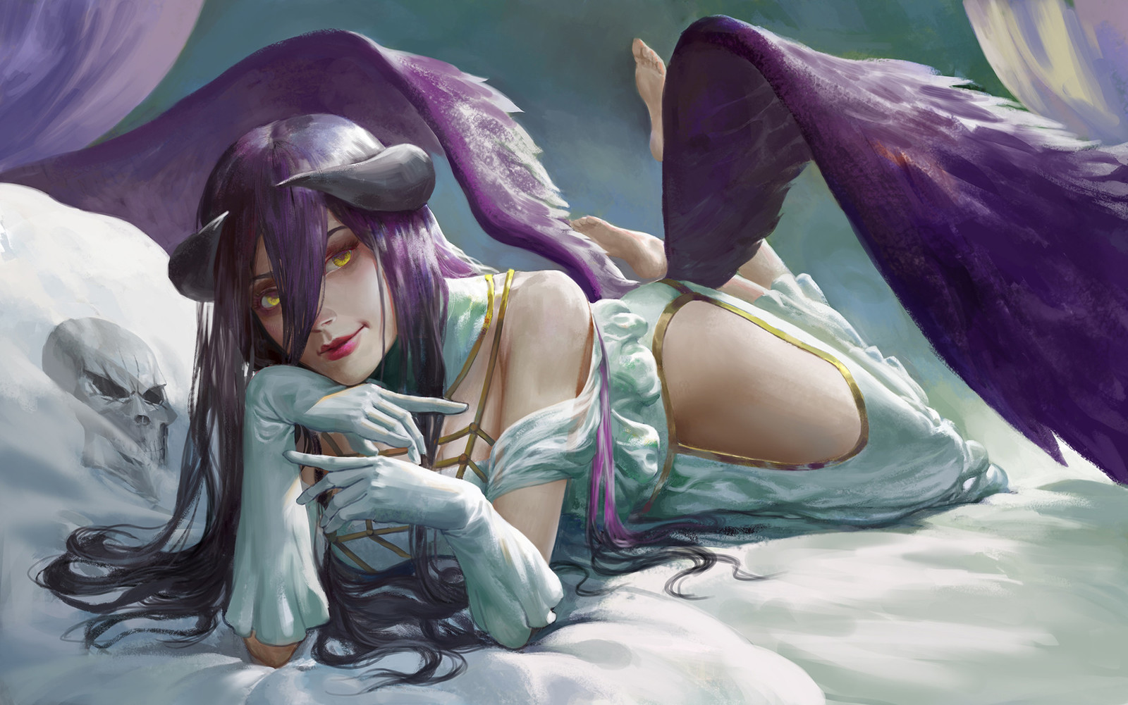 Albedo - Anime art, Anime, Overlord, Albedo, 