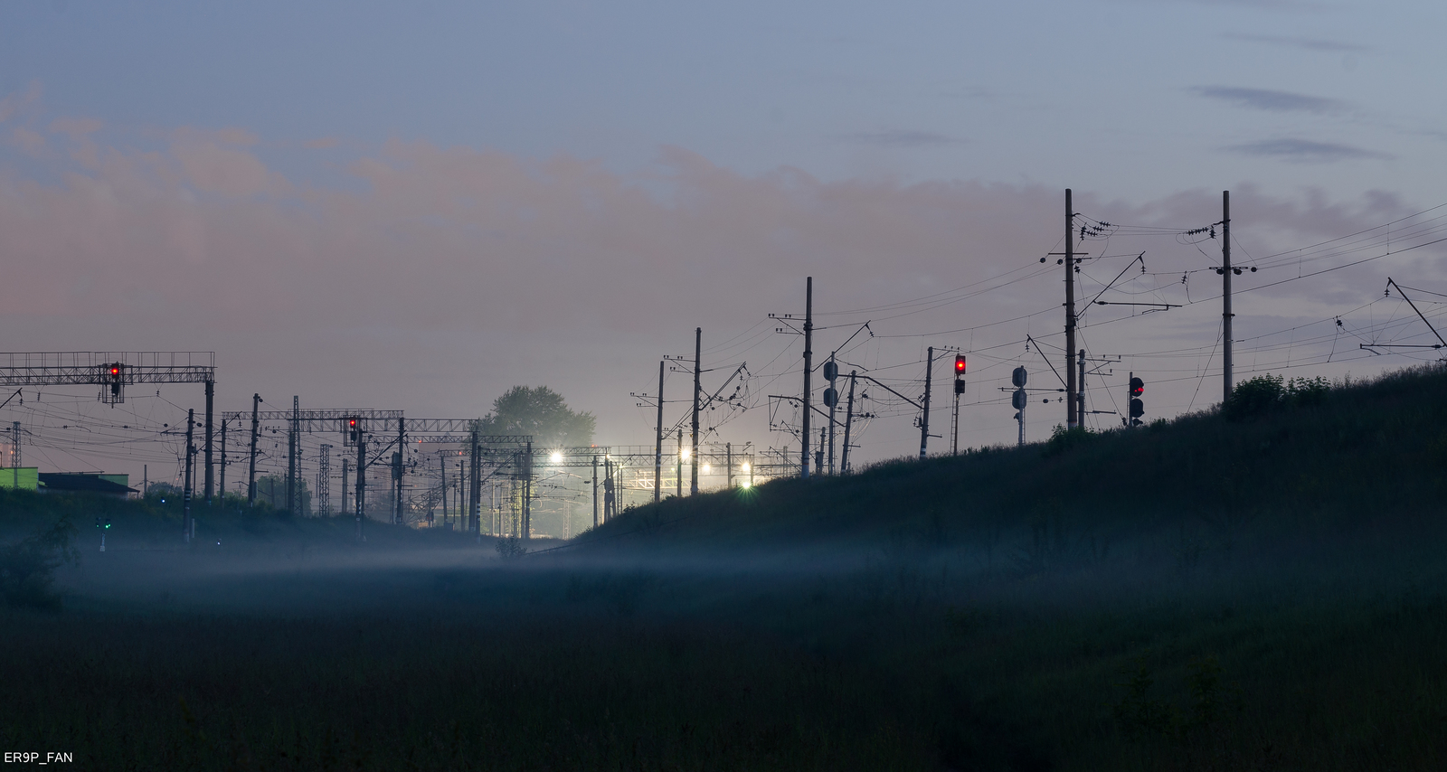 Station Lyubertsy-I - My, Russian Railways, Lyubertsy, Station, Railway, The photo, Fog