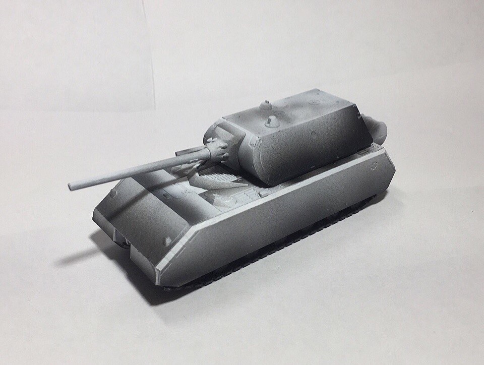 Mini Maus star 1/100 - My, BTT, Stand modeling, Hobby, Zvezda, Longpost