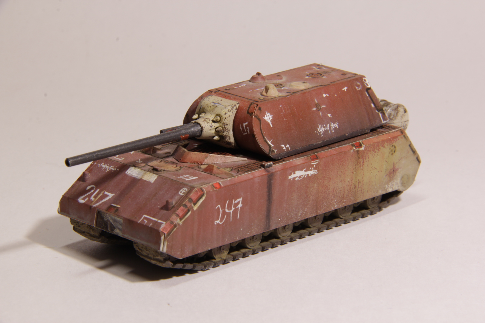 Mini Maus star 1/100 - My, BTT, Stand modeling, Hobby, Zvezda, Longpost