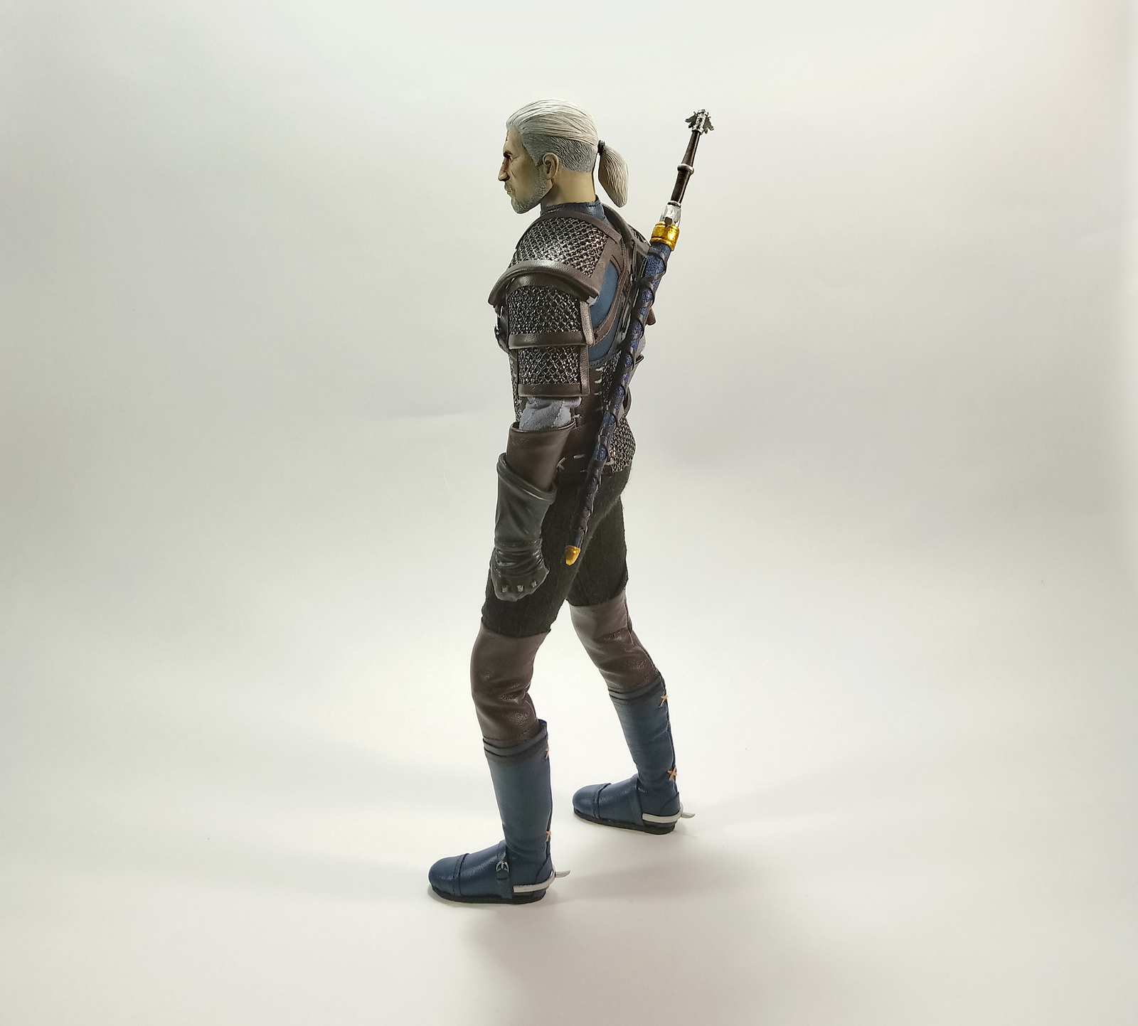 The Witcher - Geralt of Rivia Action-figure 1/6 - My, Witcher, Geralt of Rivia, The Witcher 3: Wild Hunt, Figurine, Andrzej Sapkowski, Handmade, The Witcher 3: Wild Hunt, Longpost, Figurines