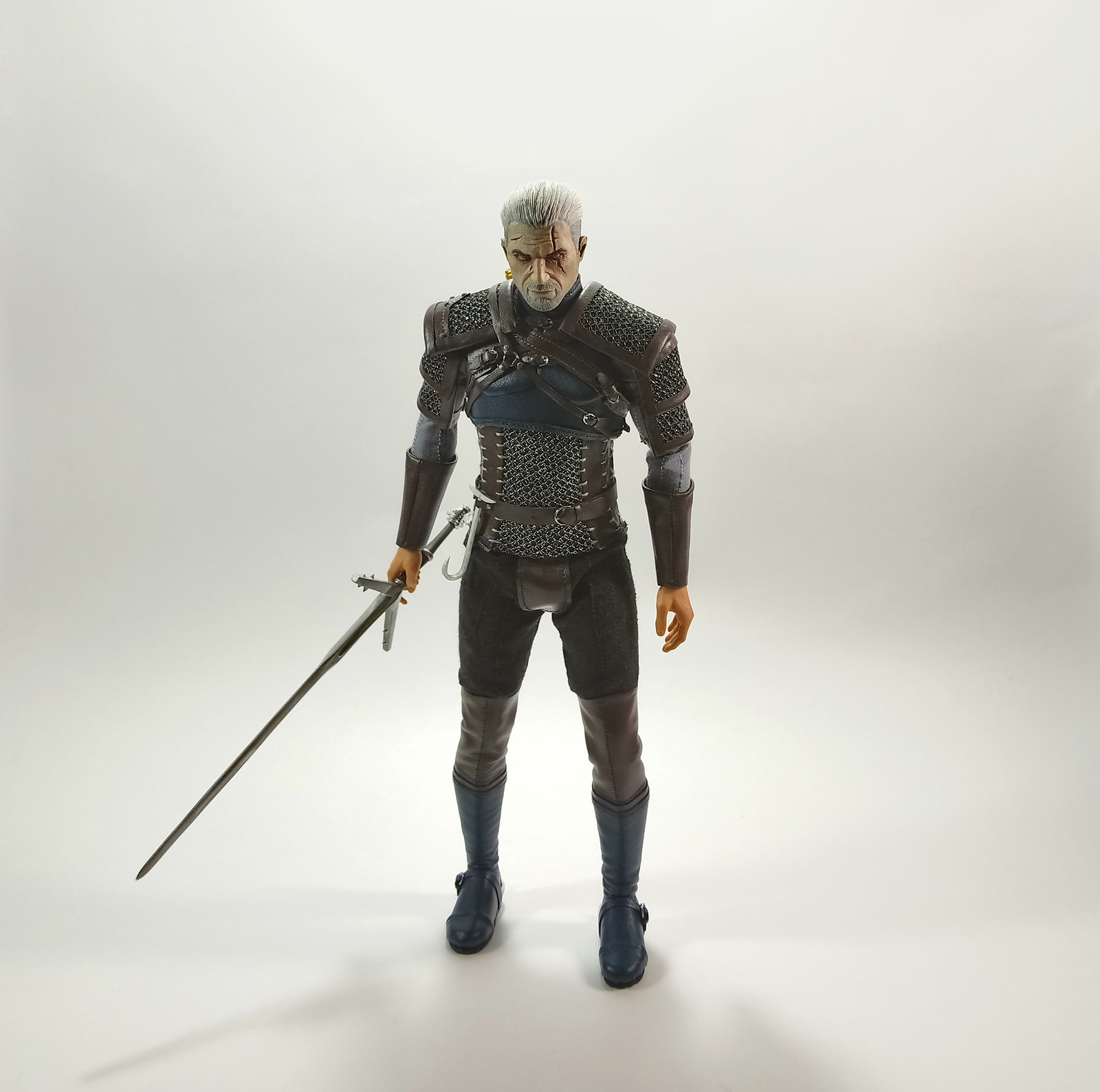 The Witcher - Geralt of Rivia Action-figure 1/6 - My, Witcher, Geralt of Rivia, The Witcher 3: Wild Hunt, Figurine, Andrzej Sapkowski, Handmade, The Witcher 3: Wild Hunt, Longpost, Figurines