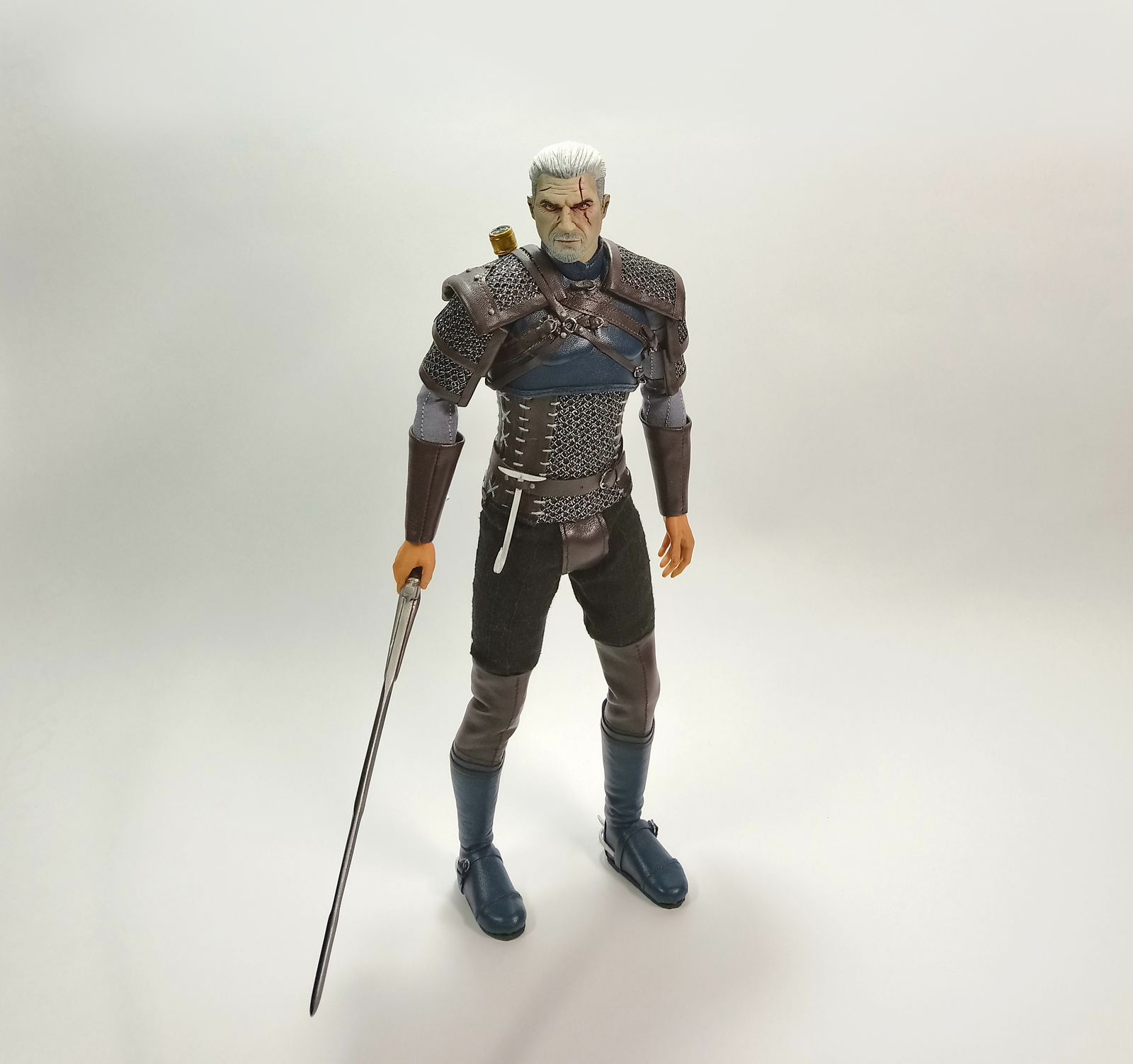 The Witcher - Geralt of Rivia Action-figure 1/6 - My, Witcher, Geralt of Rivia, The Witcher 3: Wild Hunt, Figurine, Andrzej Sapkowski, Handmade, The Witcher 3: Wild Hunt, Longpost, Figurines