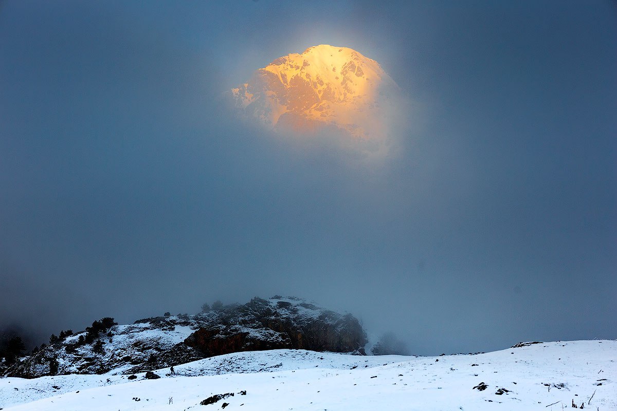 Appearance - The photo, The mountains, Sky, Fog, Appearance