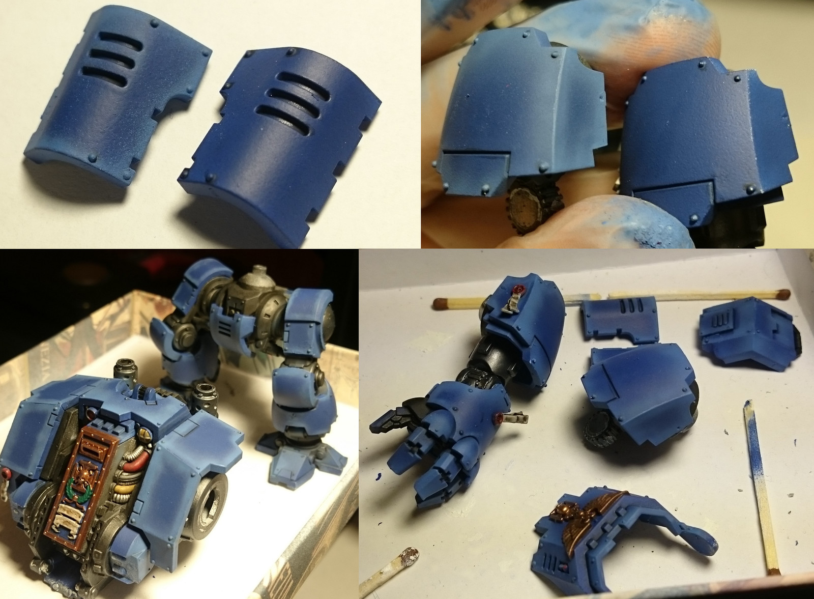 Second wrap. - My, Warhammer 40k, Wh miniatures, Ultramarines, Miniature, Longpost, The photo