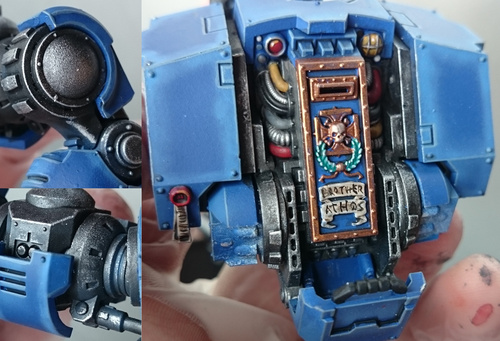 Second wrap. - My, Warhammer 40k, Wh miniatures, Ultramarines, Miniature, Longpost, The photo