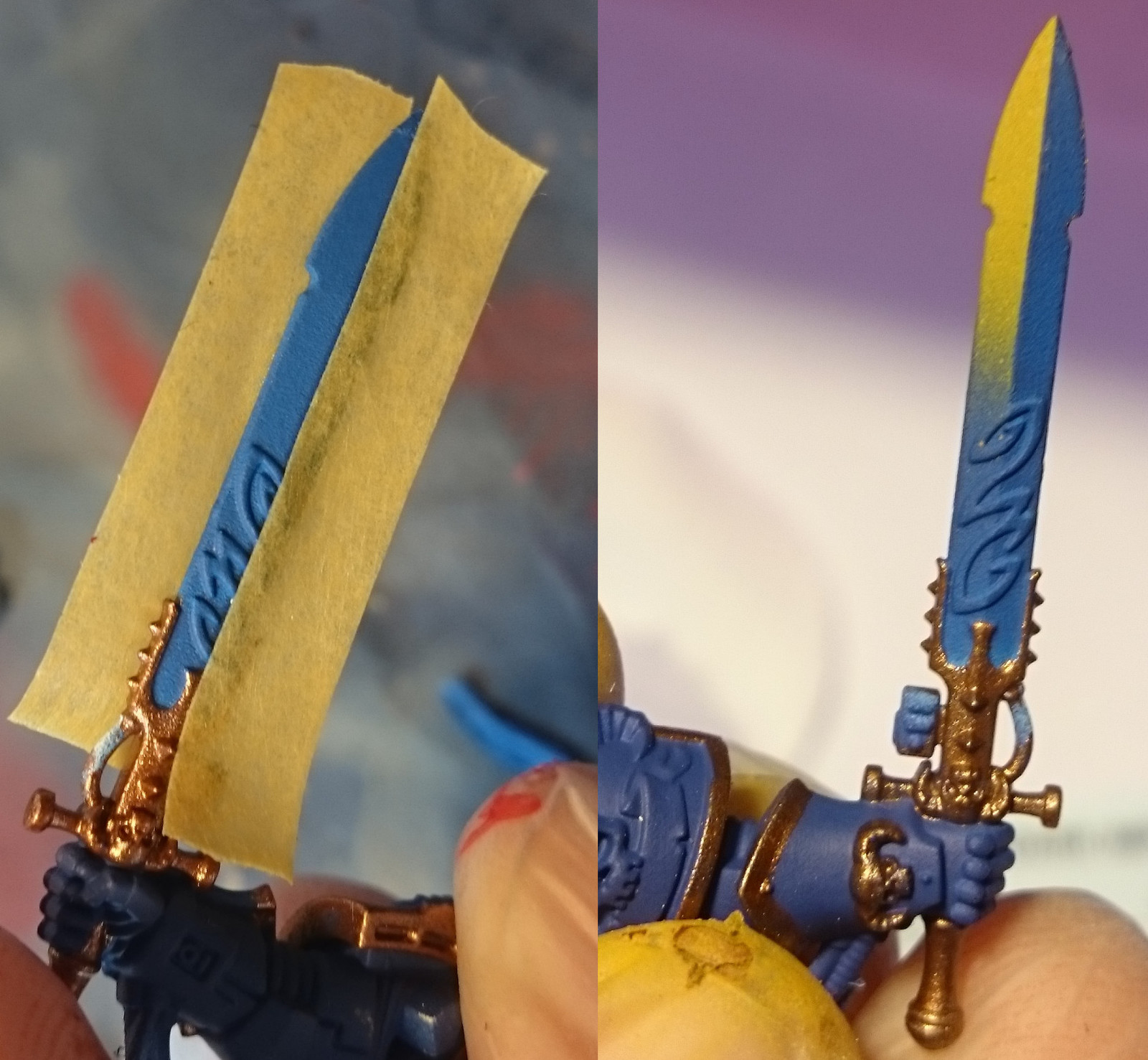 Second wrap. - My, Warhammer 40k, Wh miniatures, Ultramarines, Miniature, Longpost, The photo