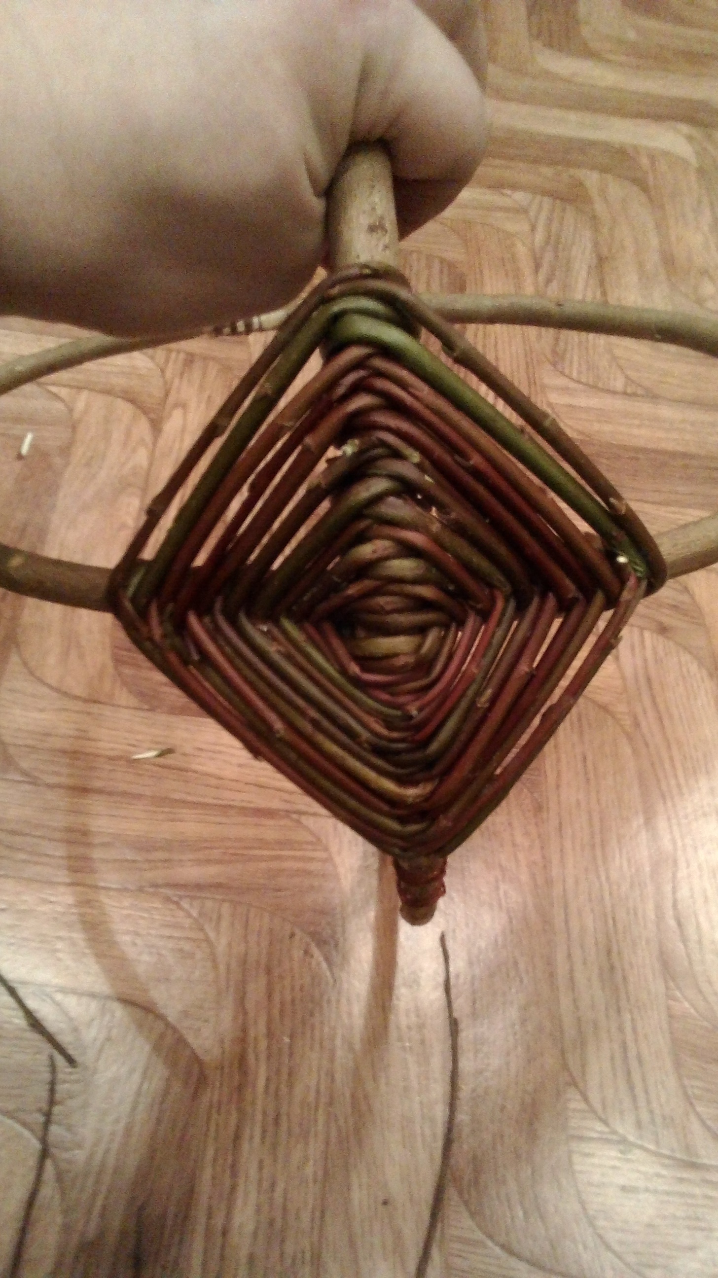 Weave from willow twigs. - My, Weaving from rods, Basket weaving, Basket, Longpost, Weaving